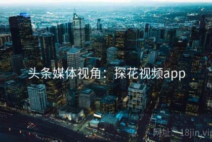 头条媒体视角：探花视频app