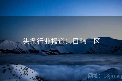 头条行业报道：日韩一区