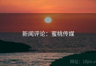 新闻评论：蜜桃传媒