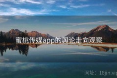 蜜桃传媒app的舆论走向观察