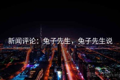 新闻评论：兔子先生，兔子先生说