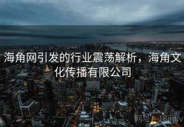 海角网引发的行业震荡解析，海角文化传播有限公司