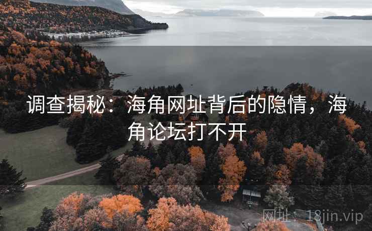 调查揭秘:海角网址背后的隐情,海角论坛打不开 调查揭秘:海角网址背后的隐情,海角论坛打不开